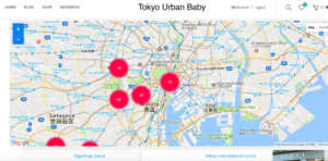 Tokyo Urban Baby Travel Guide unique members interactive map