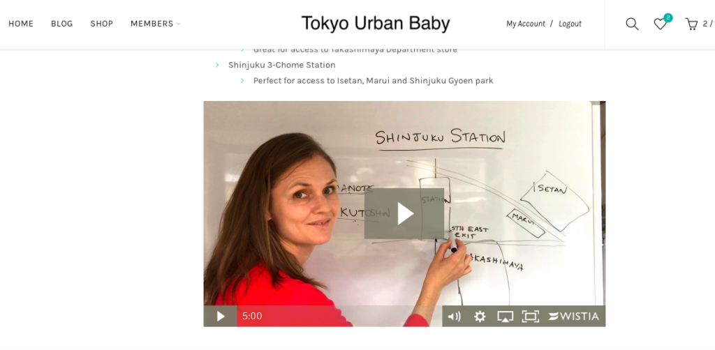 Tokyo Urban Baby Travel Guide tutorial videos