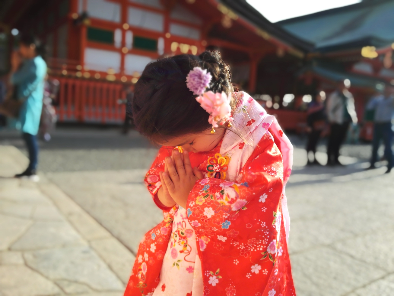 Kids Kimono rental shop in Kyoto Fushimi Inari shrine
