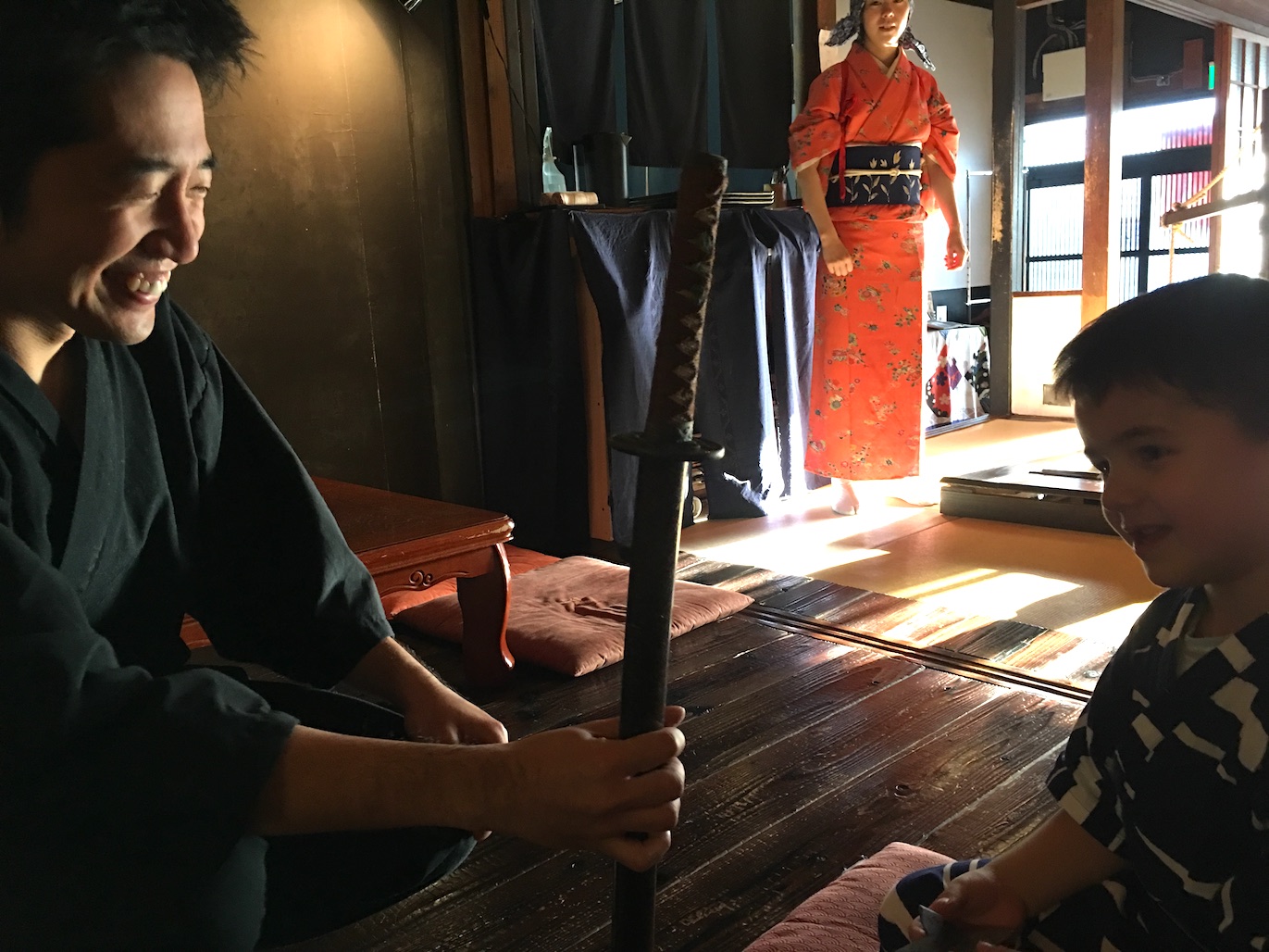 Kyoto Samurai Child-Friendly Restaurant owner