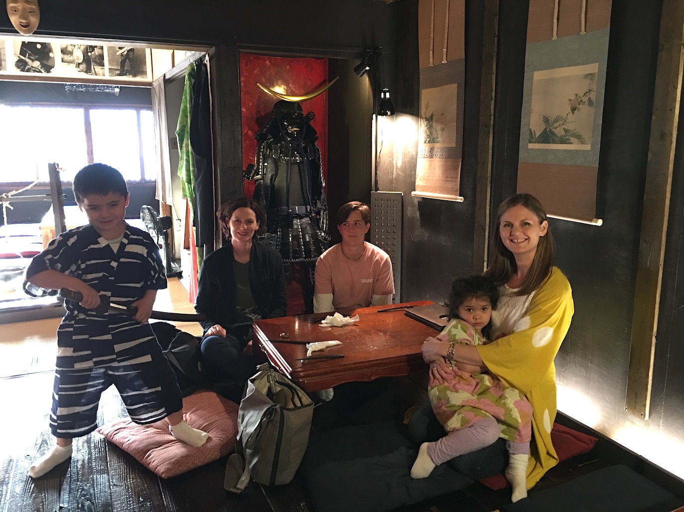 Kyoto Samurai Child-Friendly Restaurant family table