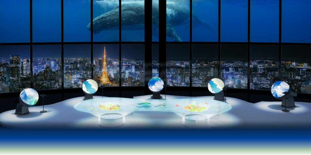 Tokyo City View tangible earth exhibition