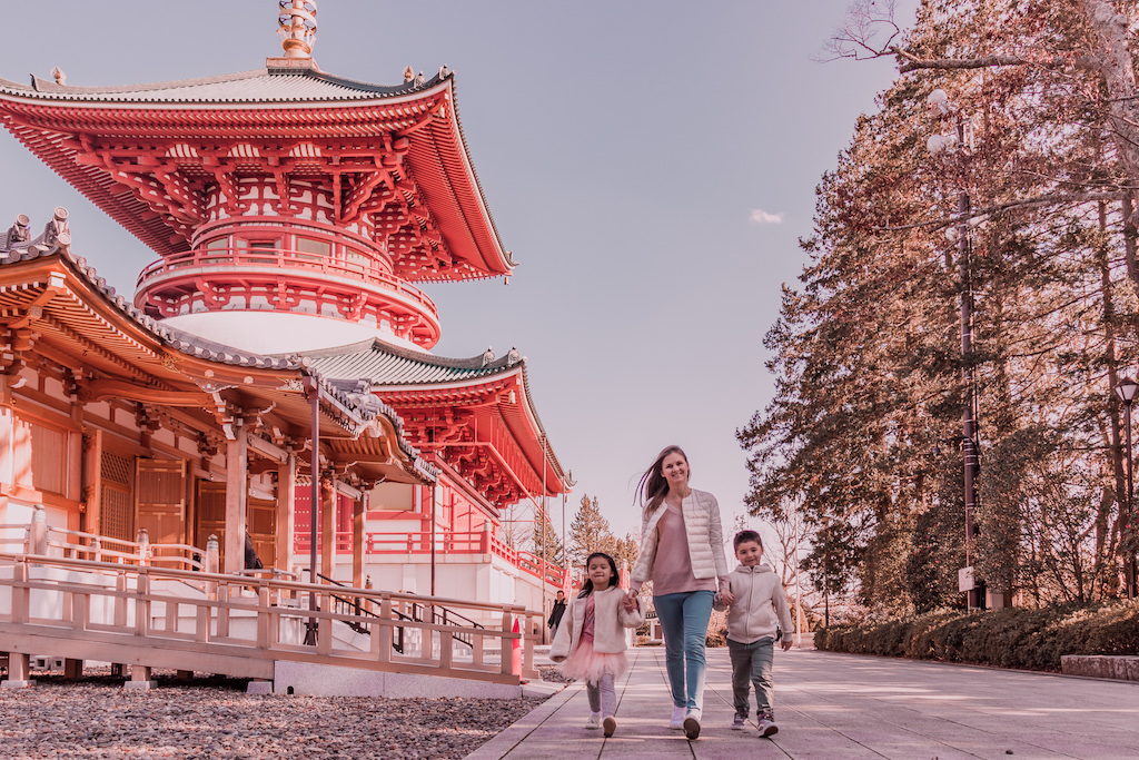 Narita-san Mountain Temple with kids