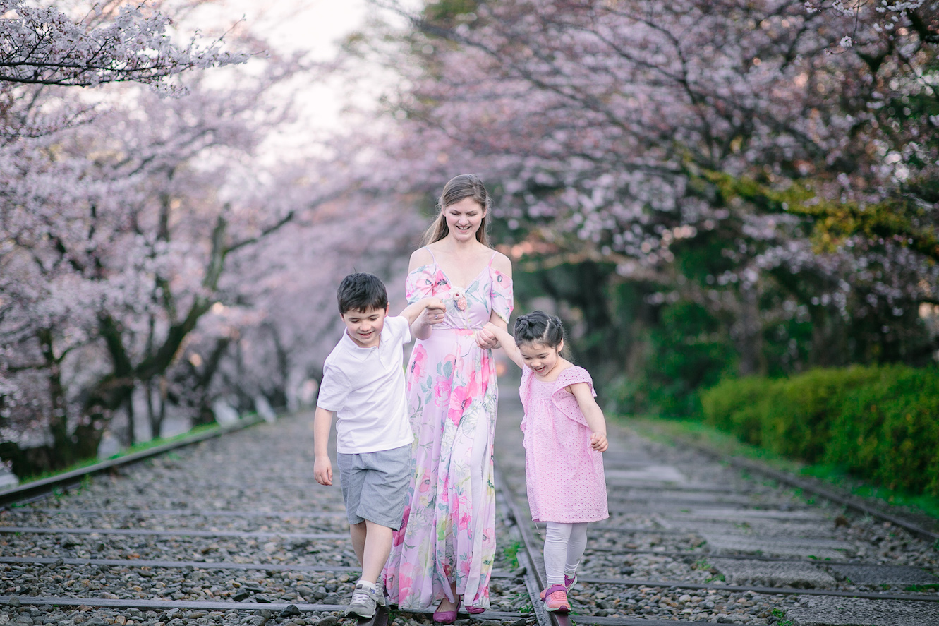 Kyoto cherry blossoms Keage Incline