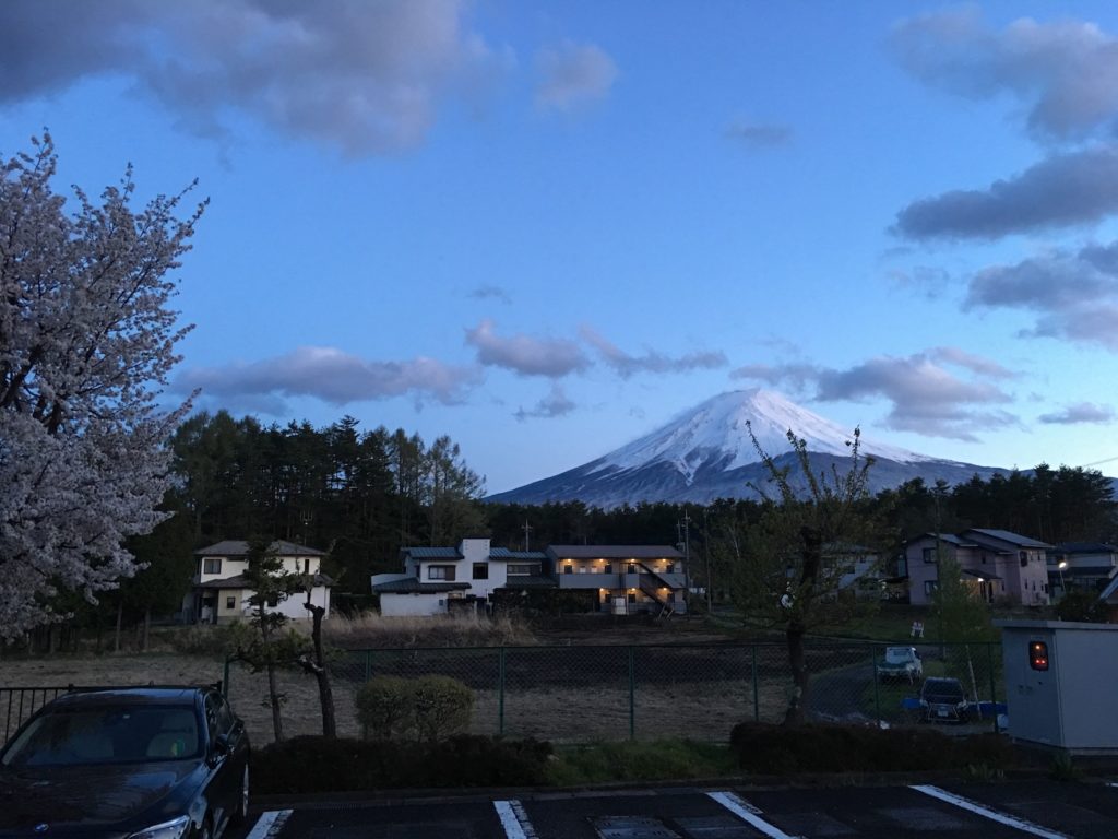 Mt Fuji Kawaguchiko child-friendly hotel view from our room