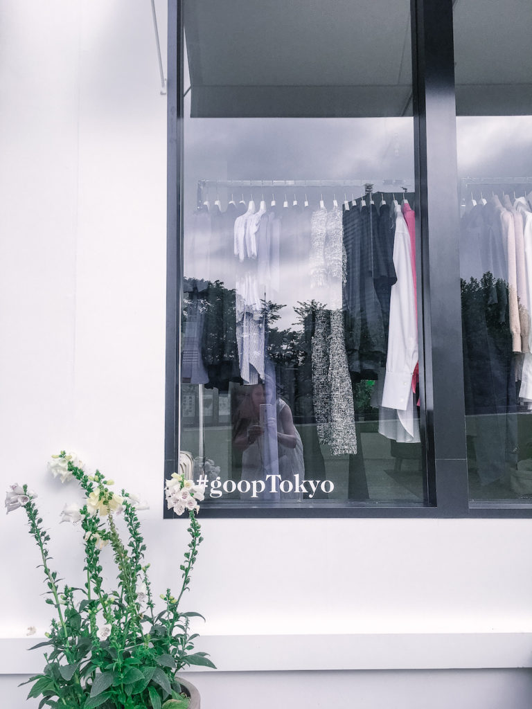 goop Japan pop-up shop and cafe in Tokyo Midtown clothing