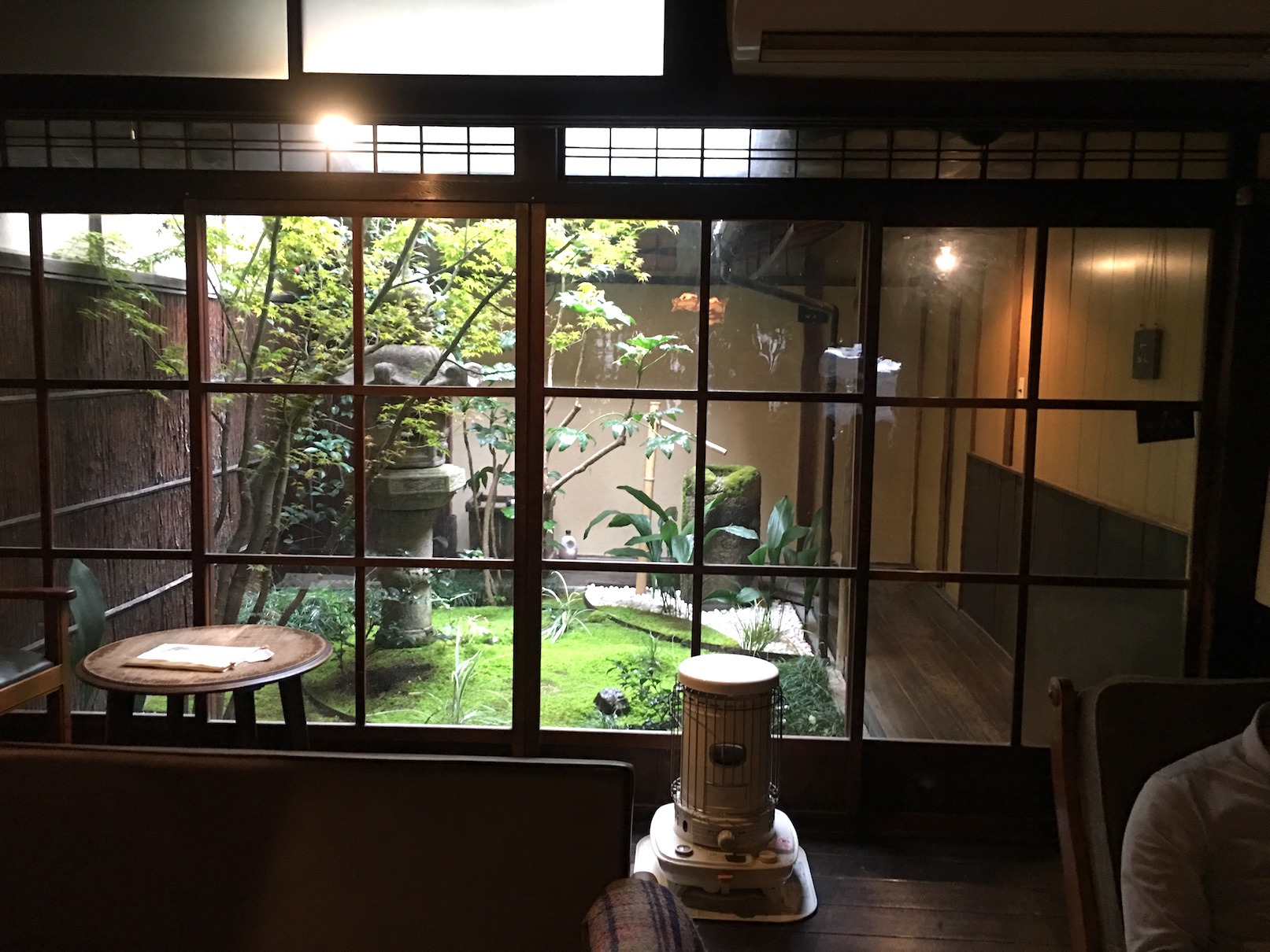 Kyoto Cafe inner garden view